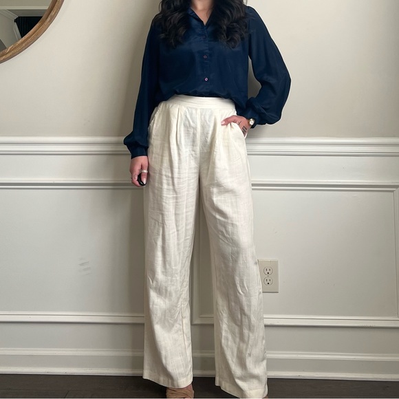 80s vintage Gianna navy blue button down blouse 🍰🍰 - Picture 3 of 8